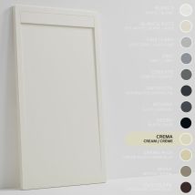 Duschwanne – Harz – Gelcoat – Glatte/stein-textur – Rutschfest – Farbe Creme 90x70 Extra Plat 3cm Minimalistisches Design - Soulbath