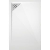Mirlo - Plato de ducha resina trinity blanco 70x190 cm Rejilla Izquierda