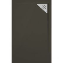 Mirlo - Plato de ducha resina trinity negro 90x90 cm Rejilla Derecha