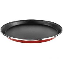 Praga plato pizza 30, acero esmaltado vitrificado, en granate, inducción y lavavajillas - Granate - Magefesa