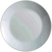 Plato Llano Blanco Modelo Zelie De 25cm