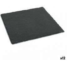 Santa Clara - Plato llano alfares pizarra 25 x 25 cm 6 mm (12 unidades)