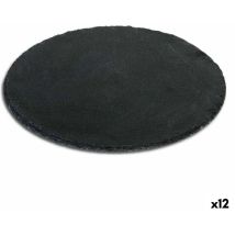 Santa Clara - Plato llano alfares pizarra ø 25 cm 6 mm (12 unidades)