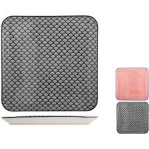 Plato Cuadrado Con Estampado - 26cm