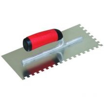 Taliaplast - sofop Platoir à colle inox 28x12 monture alu dents 8x8mm