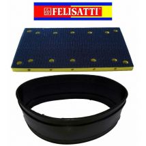 Platorello aspirato velcrato con manicotto per levigatrice Felisatti tp517as