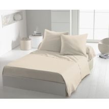 Platte Decke - Home Linge Passion - Hp72098 - Mikrofaser 82 G - 180 X 290 Cm - Beige Ivoire