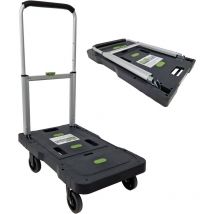 Plattformwagen Klappbar 150 Kg Leicht Mobil Transportwagen Für Einkäufe Umzug Rollwagen