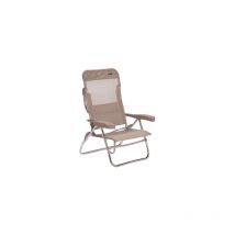 Silla de playa reclinable 7 posiciones beige - AL/223-M34