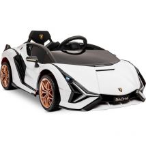 Elektroauto 12V Fernsteuerung Lamborghini Sian White Playkin