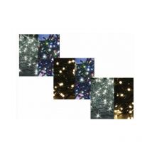 Salone Srl - Lumières led Light 2 en 1 Lumière pour les décorations de Noël 400 Led Bianco/Multicolor - cavo luci 40 metri - 400 Led