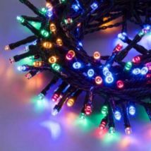 Led Lights Light 2 in 1 Licht für Weihnachtsdekorationen - 200 Led Bianco/Multicolor - cavo luci 20 metri - 200 Led Bianco/Multicolor - cavo luci 20