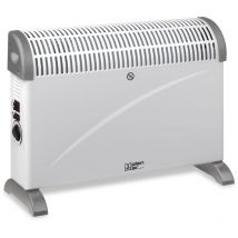 Plein Air Radiateur électrique mobile TCT-2000 - 750/1500/2000W - Thermostat réglable - Blanc - Blanc