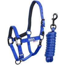 Full, Noir: Chou en nylon complet avec un long rembourrage en néoprène et des boucles noires doubles réglables