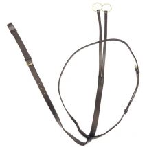 Full, Noir: Martingale anglaise avec collier en cuir réglable