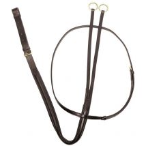Pony, Cognac: Martingale anglaise avec collier réglable en cuir