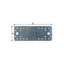 Alberts - Conector plano en 14545: 29-2 L.100mm An.40mm S.2mm sta sdmverz. Número Agujeros 10 gah (Por 25)