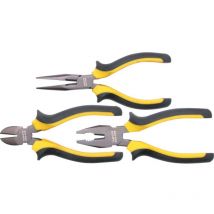 205mm cv Plier Set 3 Piece Bi-Material Grip - Yamoto