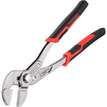 Pliers Wrench 250mm(10-Inch), MAXPOWER Multigrip Groove Slip Joint Pliers Plumbing Clamp with Quick Adjustment Button