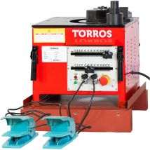 Plieuse fer à beton électrique pour cintrage barres d'armature de 6 à 25 mm angles de 0° à 180° 1,7 kW 230V Torros RB25