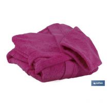 Cofan - albornoz fucsia 500/m2 modelo primavera talla xxl , Albornoz de manga larga para baño disponible en color fucsia. Cuenta con un cinturón para