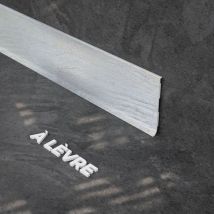 Mon Marché Déco - Plinthe à Lèvre pvc - Chêne Cendré - 2 m, Lot de 5