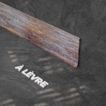 Plinthe à Lèvre pvc - Planche Vieillie - 1 m, à l'unité