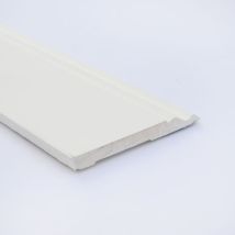 Plinthe Bois De Pin Merkusii - Enduite Gesso Blanc - 12x120x2200mm