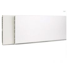 Synercia - Plinthe de caisson en pvc - hauteur 100 mm - longueur 3,85 m - finition noir mat