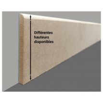 Plinthe en médium naturel de très grande qualité, fabrication francaise, plinthes arrondies dimensions aux choix - 7cm - 40 ml - Arrondi.