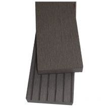 Mccover - Plinthe finition terrasse bois composite (Qualita) - Coloris - Gris carbone, Epaisseur - 1cm, Largeur - 5.5 cm, Longueur - 200 cm
