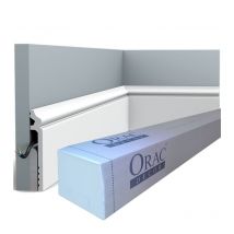 SX186 Plinthe de rénovation Orac Decor - 13,8x2,2x200cm (h x p x l) - surplinthe décorative polymère Carton complet