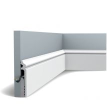SX186 Plinthe de rénovation Orac Decor - 13,8x2,2x200cm (h x p x l) - surplinthe décorative polymère Pack 2 pièces