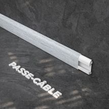Plinthe Passe-Câble pvc 50 mm - Chêne de Wallonie - 1 m, à l'unité