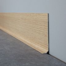 Lot de 25 Plinthes pvc Couleur Bois - 99deco - H8 x L200 cm Profondeur 14 mm