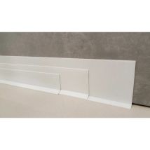 Plinthe souple autoadhésive en pvc Colle sèche professionnelle haute qualité de Madeinnature hauteur 50 mm, 70 mm ou 100 mm - Blanc - 100 mm - 40