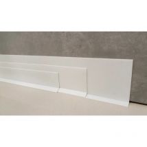Plinthe souple autoadhésive en pvc Colle sèche professionnelle haute qualité de Madeinnature hauteur 50 mm, 70 mm ou 100 mm - Blanc - 100 mm - 20
