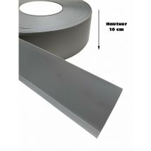 Madeinnature - Plinthe souple autoadhésive en pvc Colle sèche professionnelle haute qualité de hauteur 50 mm, 70 mm ou 100 mm - Gris clair - 100 mm