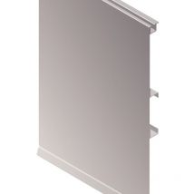 Synercia - Plinthes de caisson en aluminium - hauteur 150 mm - longueur 4 m - finition satiné