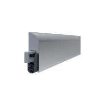 Athmer - Plinthes L-15 Fs Pose En Applique Pour Porte En Bois Et Métal - Longueur 730 Mm Finition Argent