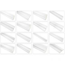 Plinthes lisses en polyuréthane PU Décor de stuc pour murs et plafonds Plinthes FH Fin de séries: 2 mètres / 1 bande, FH9038 - 66x66mm