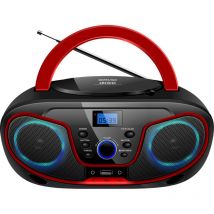Mpc 19.4 usb CD-Radio ukw aux, cd, usb Schwarz, Rot - Silva Schneider