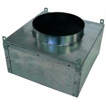 Plénum Isolé Piquage Arrière Pour Dpc525 D 400 Mm S&p (unelvent) 852723
