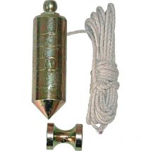 Plomada Albañil 0500Gr Nuez Magnetica Hierro Laton Nusac