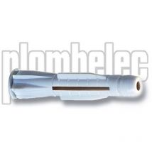 Plombelec - 050206 (x100) Anchors plombators Ø6 x L40 mm multi-materials for screw vba gold legs to screw - grey