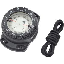 Plongée magnétique forte 50 mètres corde élastique boussole boussole sous - marine avec lumière nocturne boussole étanche 8.1x6.2x3.5cm