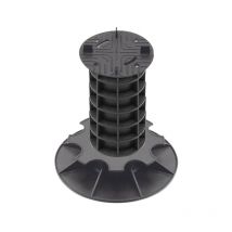 Jardinex - Plot terrasse dalle réglable 23 - 26 cm - Noir