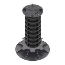 Jardinex - Plot terrasse dalle réglable 29 - 32 cm - Noir