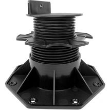 Hengmei - Plots para suelos de exterior Juego de 10 soportes de suelo para terraza, altura regulable de 60 a 140 mm, soportes de placa