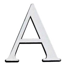 Plástico adhesivo letra 'z' en relieve color dorado Novap